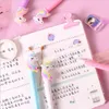 wholesale 16 Style Creative Cute Cartoon Unicorn Light Pen LED Lights Silica Head Gel Pen 0.5mm Office School Supplies Stationery Student Gift