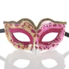 New Masks Half Face Gold Powder Mask Party Ball Ball Venice Creative Masquerade Ball Ball Mask Halloween للبالغين