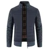 Herrjackor designer mens varm höst vinter coas windrunner mode ullduk sport vindbrytare casual blixtlås jacka klädrock plus storlek