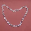 Chains Real 925 Sterling Silver Necklace Women Men 8.5mm Wider Anchor Link OT Clasp 22inch Length 43-44g