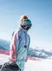 Chaquetas de esquí LDSKI hombres mujeres chaqueta de esquí impermeable a prueba de viento cálido traje con capucha invierno ropa de snowboard suelta equipo de nieve al aire libre