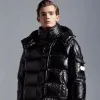 2023 inverno masculino para baixo parkas zíper outwear com capuz manga longa grosso suporte dólar parka puffer casacos brilhantes