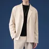Herrenanzüge Blazer Männlicher Freizeitanzug Luxusjacken Blazer-Set Streetwear Stilvolle koreanische 2-teilige Sets mit Hosen Frühlingsmantel Hose 231027