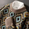 Cotton Sweater Men 2024 Autumn Winter Pullover Men O-neck Knitted Sweaters