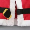 Giyim Setleri Bebek Noel Kıyafetleri Toddler Erkek Kız Noel Baba Kostüm Uzun Kollu Top Pantolon Şapkası ve Çorap Takım Noel Born 231030