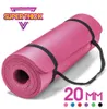 20mm Yoga Mat Extra Thick 1830610mm NRB Nonslip Pillow Mat For Men Women Fitness Tasteless Gym Exercise Pads Pilates Yoga Mats1061538