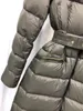 Designer Down Jacket For Women Winter Puffer Jacket Långa rockar Huva Big Natural Fur Ladies Down Parkas Fashion Ytterkläder Varma kvinnliga kläder Svart S-M-L-XL-storlek