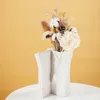Wazony ceramiczne okładki wazon ozdoby Waszynki salon sypialnia ludzkie ciało kwiatowe pojemniki do dekoracji domowej akcesoria do dekoracji domowej