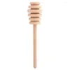 Spoons Supplies Mixing Wood Honey Coffee Extractor Spoon Dipper Jar 50pcs Tools For Long Handle Milk Tea Sticks Kitchen