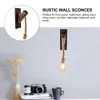 Wall Lamp Vintage Rope Wooden Decorative Light Accessories Without Bulb