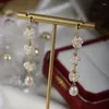 Dangle Earrings Natural Pearl Statement Wedding Jewelry Flower Cluster Irregular Baroque Pearls Tassel Drop Women Luxury