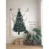 Arazzi Design unico Ins Christmas Tree Tapestry Wall Decorazione sospeso Minorista