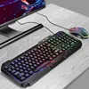 Keyboard Myse Combos Burst Office Gaming Zestaw peryferyjnych mechanicznych odczuć Luminous Keyboard i Myse Zestaw 231030