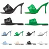 صندل Lido Slippers Slippers Slies Slides Bughes Intreccio Black Green Heels Women Beige White Gray Silver Gold Purple Blue Orange Shoes J0HL#