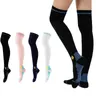 Chaussettes longues pour hommes et femmes, longueur aux genoux, sport, corde à sauter en plein air, randonnée, cyclisme, protection des jambes, pression