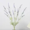 Bouquet de fleurs décoratives pour mariage, lavande violette, Simulation haut de gamme de plantation de cheveux, Style pastoral, décoration immortelle