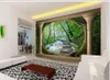 壁紙3D壁画の壁紙風景の壁画ローマンフォレストテレビの背景の家の装飾