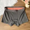 Underpants Plus Size Men Boxers Hombre Underwear Cotton Boyshort Silky Breathable Fat Men's Swimming Trunks Boxer Shorts