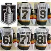 2024 Men Jack Eichel Hockey Alex Pietrangelo William Sson Mark Stone Jonathan Marchessault med 2023 Patch Grey White Black Gold Jerseys Ed