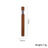 Aluminum Alloy Metal Pipe 78mm Wood Texture Press Pipe Cigarettes Straight Water Transfer Wood Grain Pipe Holder