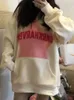 Kvinnors hoodies Deeptown Y2K Harajuku Star Oversize Hoodie Women Powlovers Korean Fashion Kpop Streetwear Design Hood Sweatshirt 2023 Autumn