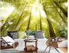 Wallpapers Wallpaper Modern 3D Custom Sunshine Woods Decoratief schilderij Landschap Muurschildering