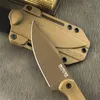 Coltello a lama fissa BK18 Arpione corto Tan Harpoon Point Blade Coltello dritto da combattimento esterno Coltelli multiuso per difesa tattica da caccia da campeggio 535 4850 3300 15080 176