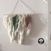 Tapeçarias de algodão decoração de suspensão de parede macrame tapeçaria pena boêmia decoração de quarto