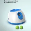 Giocattoli per cani masticabili Giocattoli per cani da compagnia Lanciatore di tennis Lanciatore automatico Dispositivo di lancio di palline per animali domestici Emissione di sezioni da 3/6/9 m con 3 palline Addestramento del cane 231030