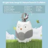 Electric RC Animals Portable Owl White Noise Machine Baby SOOTHER z 10 lekką muzyką 2 dźwięki silikonowy pasek dla niemowląt maluchów 231030