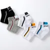 Men's Socks 5 Pairs Men Cotton Black White Mesh Breathable Sports Woman Casual Simple Short Ankle For Spring Summer