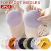 Shoe Parts Accessories 2PcsSet Five Toes Forefoot Pads for Women High Heels Half Insoles Calluses Corns Foot Pain Care Absorbs Shock Socks Toe Pad Ins 231030
