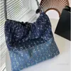 Sac en jean Channel 22 Designer Grand Shopping Fourre-tout Voyage Femme Sling Body Sac à main le plus cher avec chaîne en argent Gabrielle