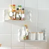 Bathroom Shelves Self adhesive Shampoo Storage Racks Plastic Shelf Organization Support Holder 231031