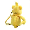 Sacs à dos 46cm enfants Kawaii violet jaune bleu ours en peluche sac à dos fille mignon doux accessoires sac filles cadeau d'anniversaire livraison directe b dhlho