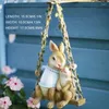 Garden Decorations Creative Resin Swing Mother And Child Sculpture Ornament Home Outdoor Courtyard Micro Landscape Tree Pendant Decor