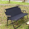 Mobilier de camping chaise de camping en plein air double pliage en aluminium durable roulement solide dossier incurvé portable confortable et sûr ventiler