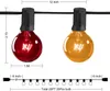 Christmas Decorations 25Ft G40 Outdoor Patio Globe Color String Light Waterproof 7W RGB Ball Bulb Fairy Backyard Garden Decoration Lighting 231030