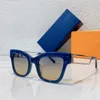 Kadın Güneş Gözlüğü Tasarımcısı Metal İçi Boş Güneş Gözlüğü Moda Kedi Göz Rengi Değiştiren UV400 Dirençli Ayna Protect Case Z1869E