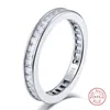 Choucong brandneuer Luxus-Schmuck, reiner 100 % 925er Sterlingsilber, voller T-Prinzessin-Schliff, weißer Topas, Edelsteine, Ehering, Geschenk, N264J