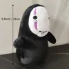 Söta anime karaktärer Plush Toy Soft Cartoon Black Doll Pendant Ornament for Children Girl Kids Gift 5.9Im / 15cm LA862