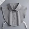 Bow Ties Elegant Fake Collar Shirt Men Offcial Formal False Collar Shirt Lapel Detachable Shirt Collar White Removable Half Shirt Tie 231031