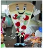 Costume de mascotte de pizza d'Halloween Personnage de thème d'anime de dessin animé de haute qualité Costumes de carnaval de Noël Taille adulte Fête d'anniversaire Tenue d'extérieur