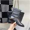 2023Top Designer botas Rhombus Booties Lace Couro Mulheres Strass Ankle Boots Botas Curtas Botas de Areia Elevado Salto Grosso Martin Botas Botas de Neve