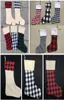 Plaid Christmas Stocking Cotton Buffalo Flanel Czarne świąteczne pończochy świąteczne wystrój policy sublimacja ślepy śladki Santa Stockings4729057