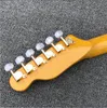 Özel Merle Haggard Tuff Köpek Elektro Gitar 3 Ton Sunburst Renk Kapitone Maple Beyaz İnci Tuner Altın Donanım