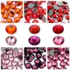 Diamants en vrac série rouge Strass en verre fixer Strass fer sur cristal fixer Strass pour tissu Garment309l