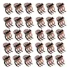 Hair Clips Barrettes 30pcs/lot high qulaity mini small black copper metal hair claws clips accessories for women girls 231030