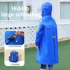 Rain Gear Children's Raincoat Cartoon Polyester Boys' and Girls' Student Kindergarten Conjoined Baby Poncho 231031