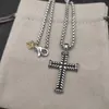 cross necklace for men dy jewelry Retro Vintage designer Jewelry mens chain silver necklaces man chains boyfriend birthday party Gift wholesale